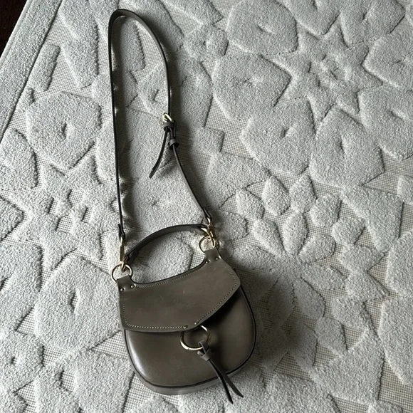 Zara Equestrian gray tassel crossbody bag - Picture 8 of 16